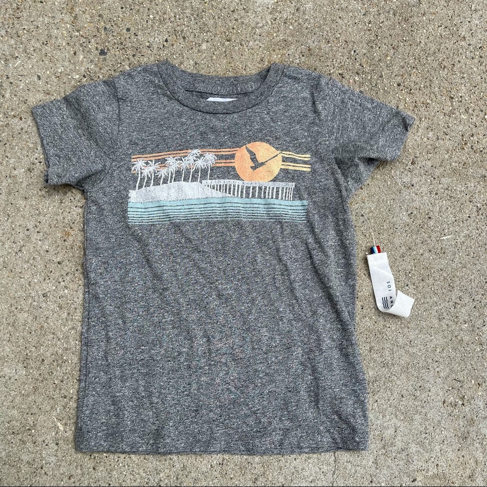 Sol Angeles Beach Pier Tee Shirt size 6
